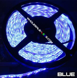 NovaBright 3528SMD Blue Super Bright Flexible LED Light Strip 16 Ft Reel Kit