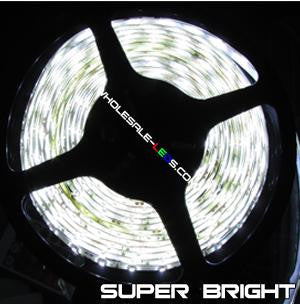 5050SMD Single Color WhiteSuper Bright LED Strip Light 16 Ft Reel 300 LEDs IP68 Reel Only