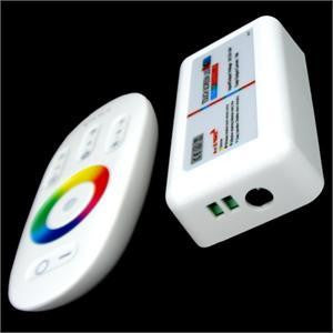 White Touch Screen RGB LED Controller LED Dimmer with Remote