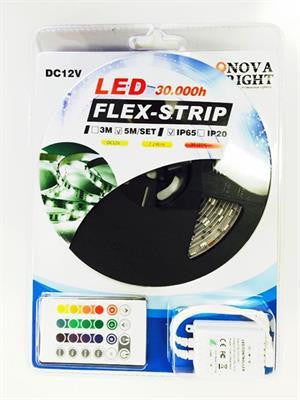 5050 Nova Bright Color Changing RGB Super Bright LED Strip Light 16 Ft Reel RGB150 LED Kit