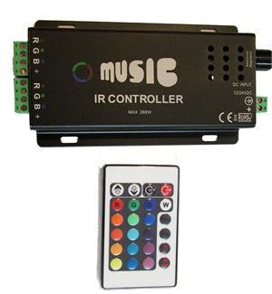 12A Music Controller for RGB LED Strip Lights MU120