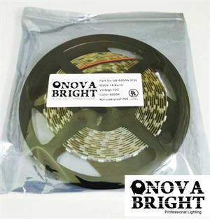 NovaBright 12V UL Approved 5050SMD LED Strip Light RGB IP20 Reel Only